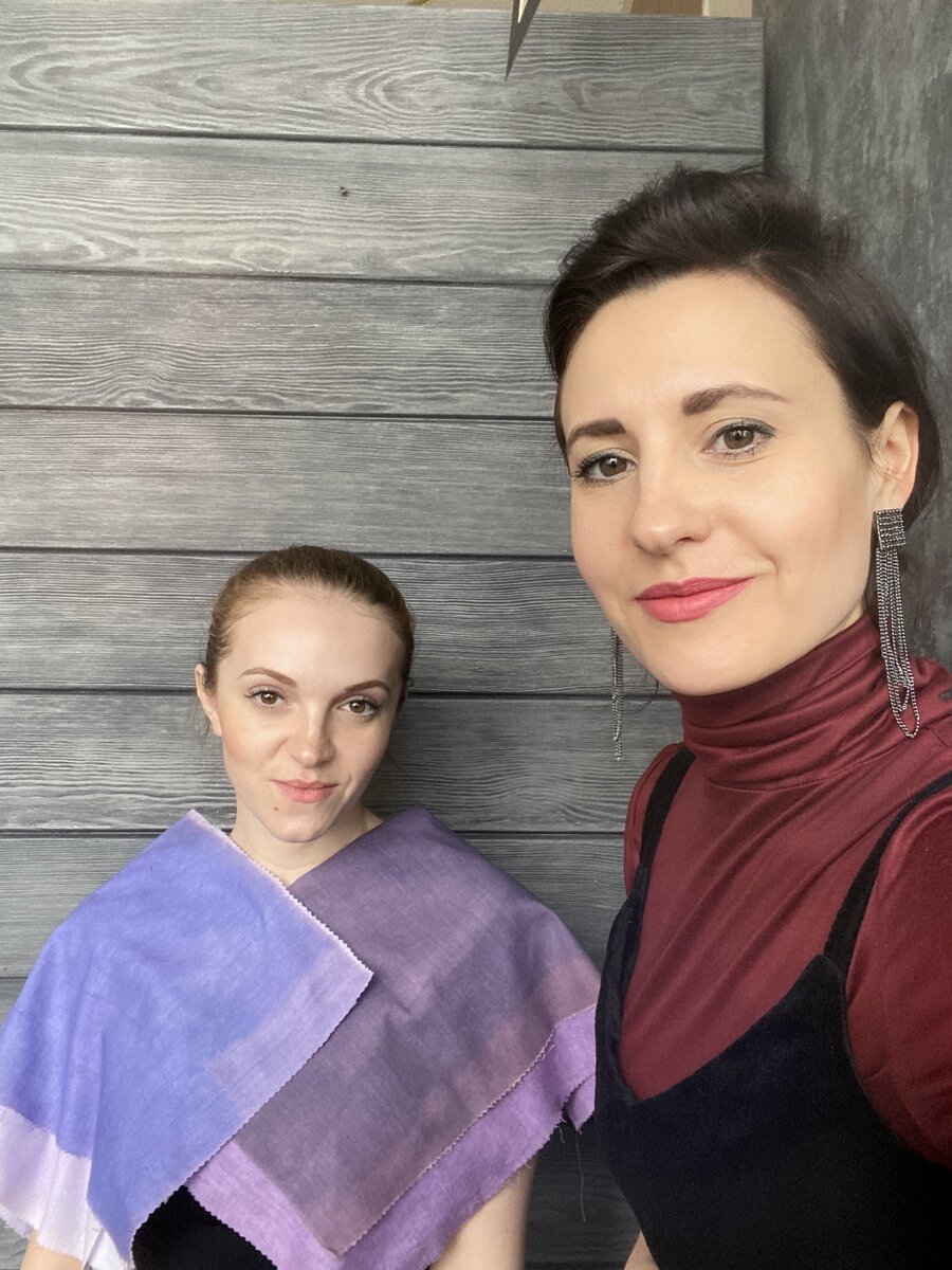 Процесс цветотипирования с Ольгой