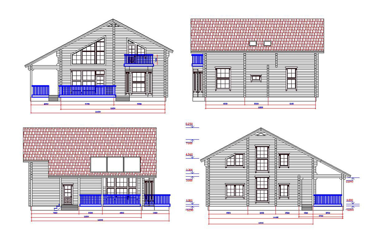 Фасады дома проекта SCANDINAVIA 262