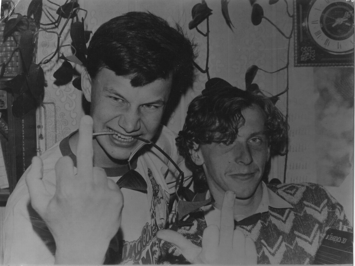 Сеща. Я и Сергей Трушкин. 80-е.