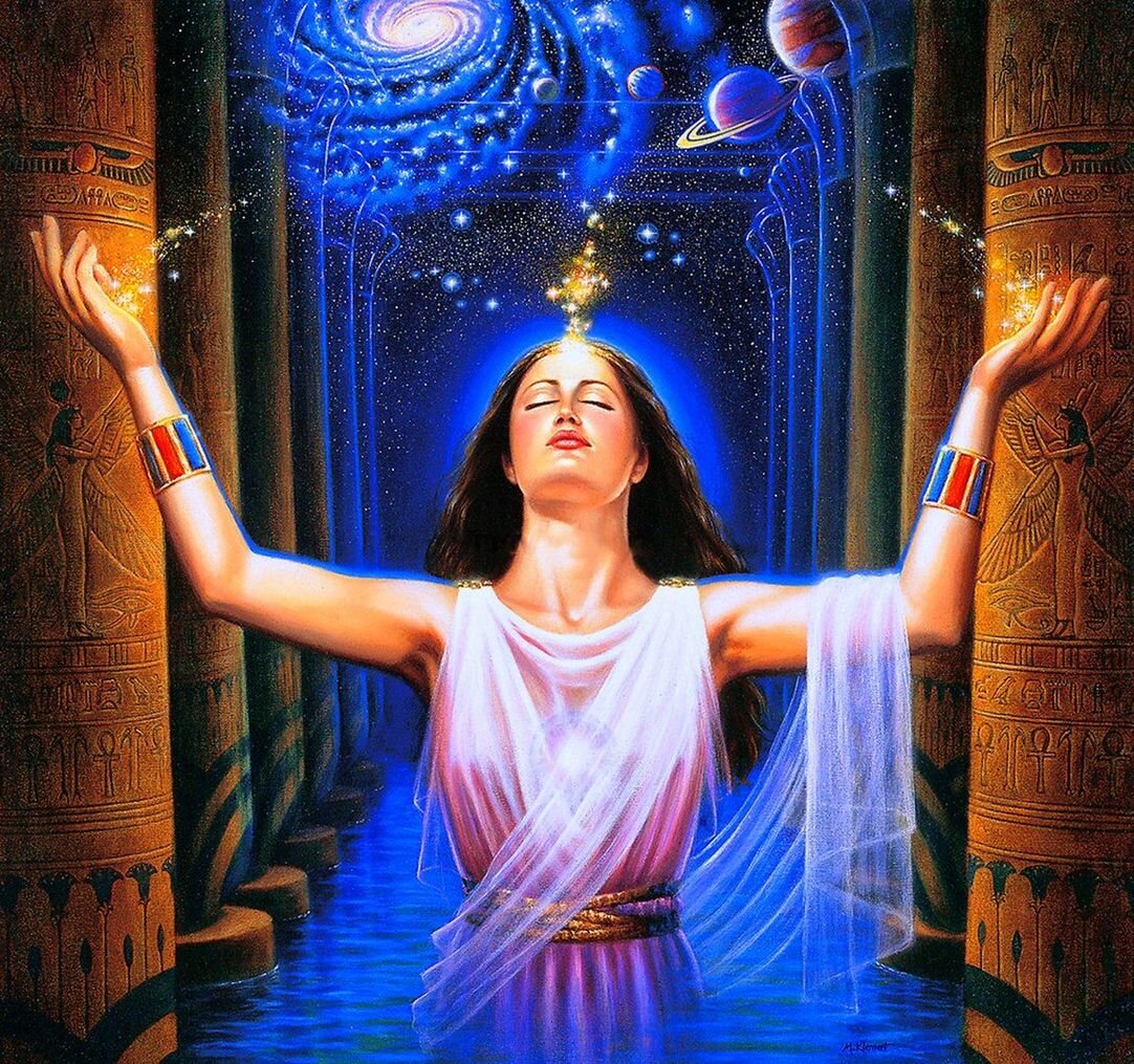 Ясновидящая. Картинка из свободного источника в сети Интернет.