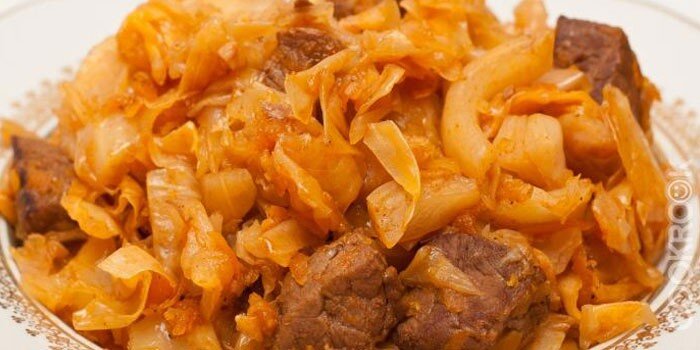 Тушеная капуста без мяса на сковороде, пошаговый рецепт с фото на ккал