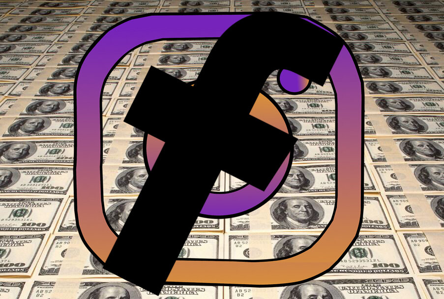 Facebook купил Instagram за 1 миллиард долларов в 2012 году.