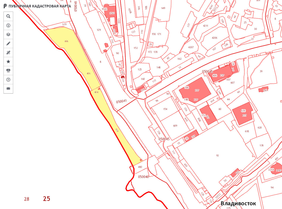 Кадастровая карта владивосток