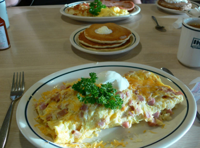 Вкусный американский завтрак :D