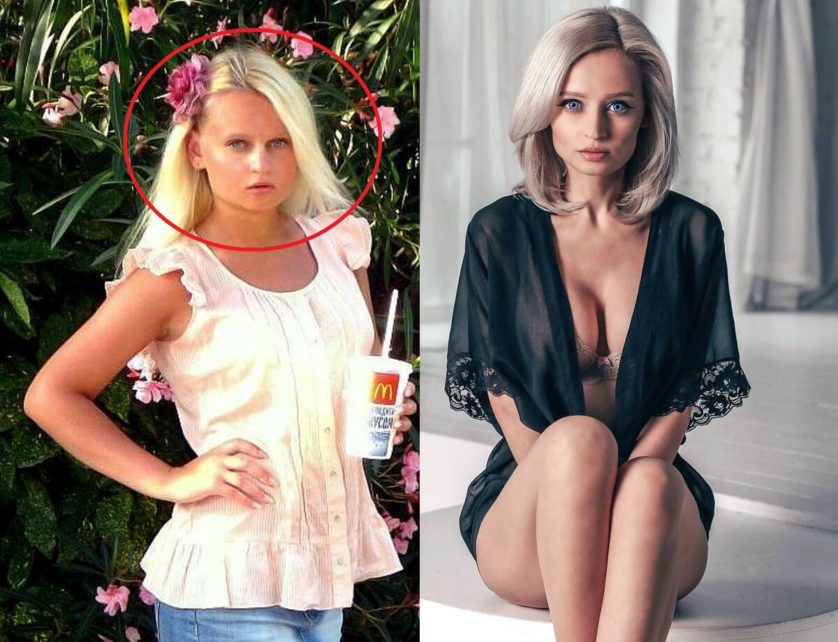 Сложно поверить, но на фото одна и та же девушка! Фото предоставлено Юлией Кригер 