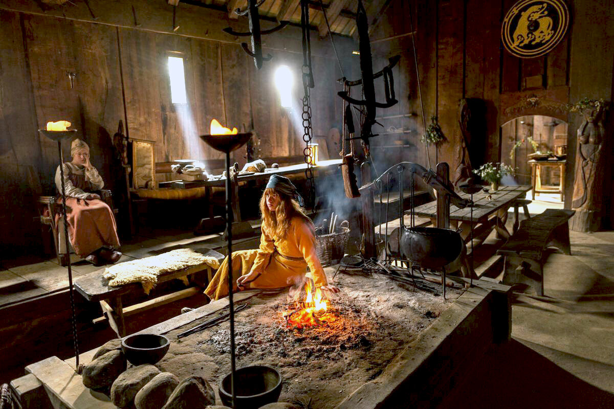 Музейная реконструкция жилища викингов