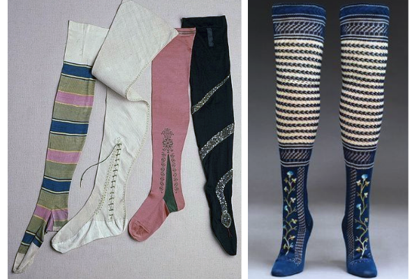 Чулки 17-18 столетий. Фото pinterest.fr