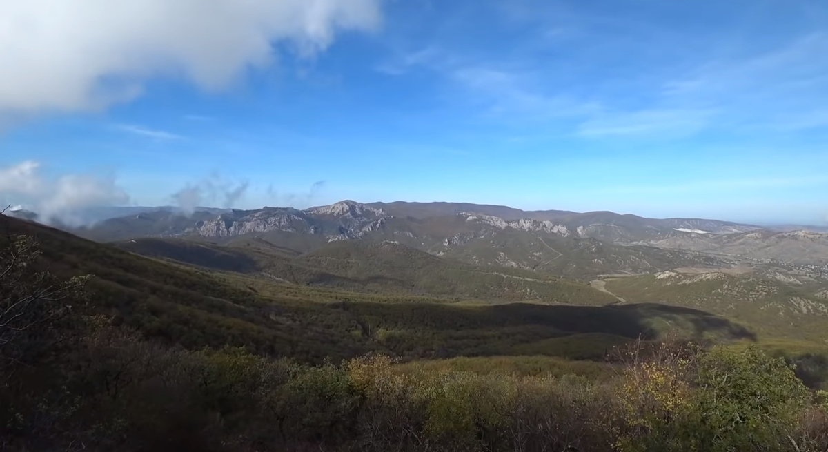 Прекраснейший вид на крымские горы!