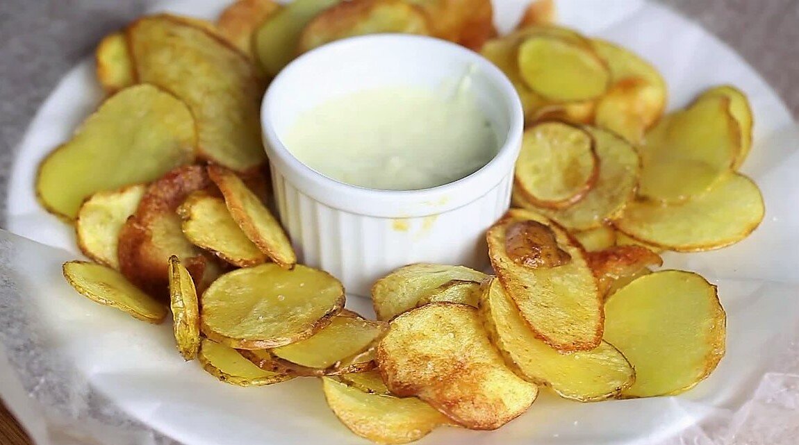 Домашние натуральные картофельные чипсы без химии