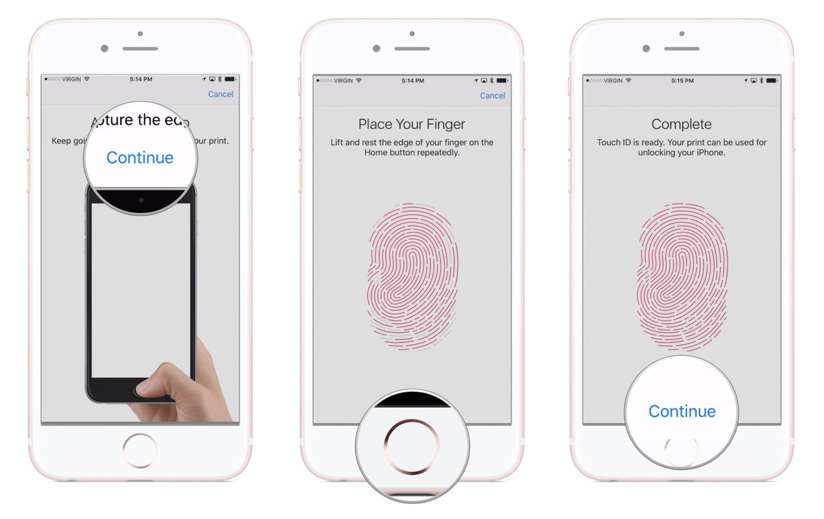 Где находится кнопка touch id Как добавить отпечатки пальцев других людей в Touch ID Родион А. Дзен