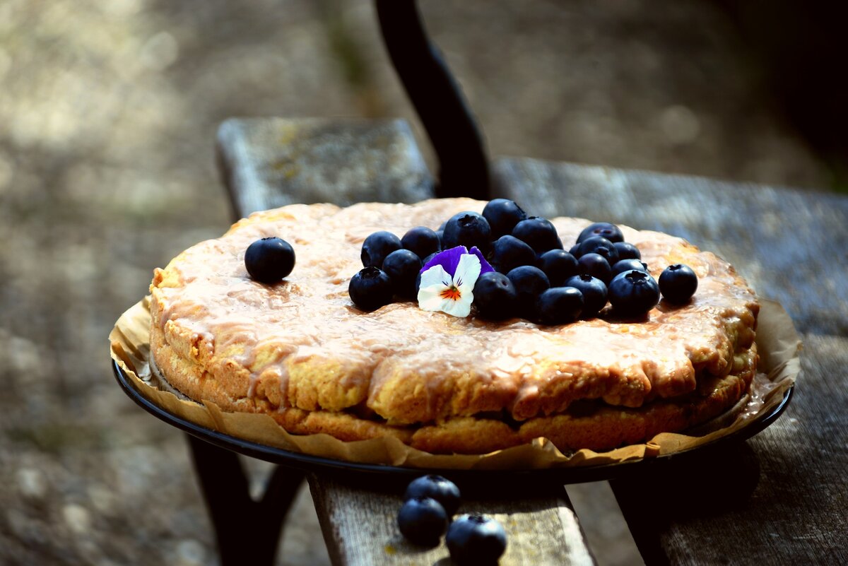 Пироги с черникой и белками