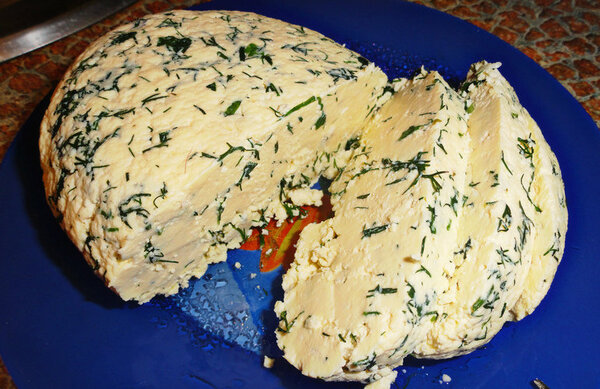 Как я делаю домашний сыр с зеленью на молоке. Любимый рецепт