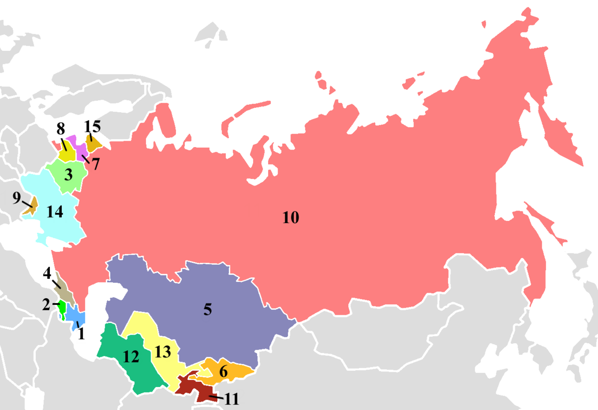 Страны входившие в СССР