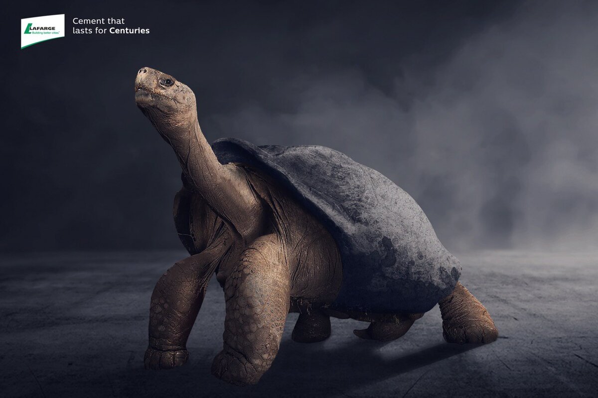 Реклама цемента 
«Цемент на века»
