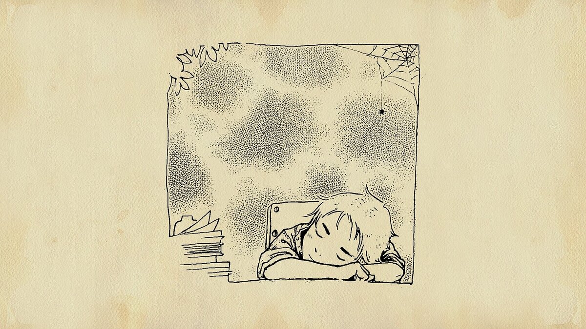 Сон графический рисунок
