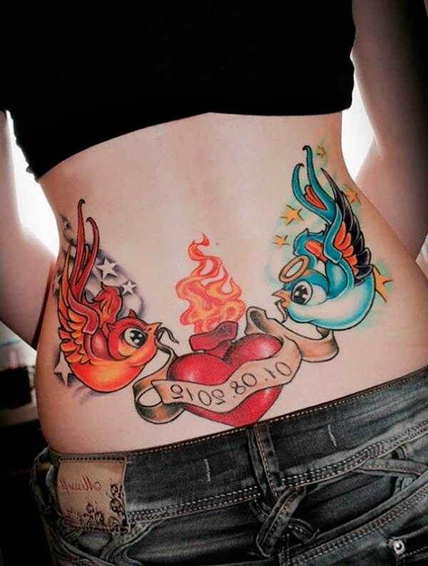 Татуировка на пояснице