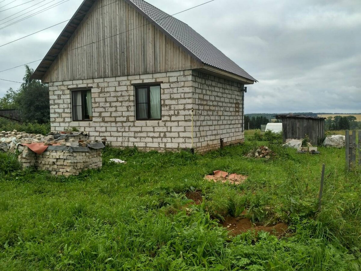 Объект недостроенного жилого дома до реконструкции