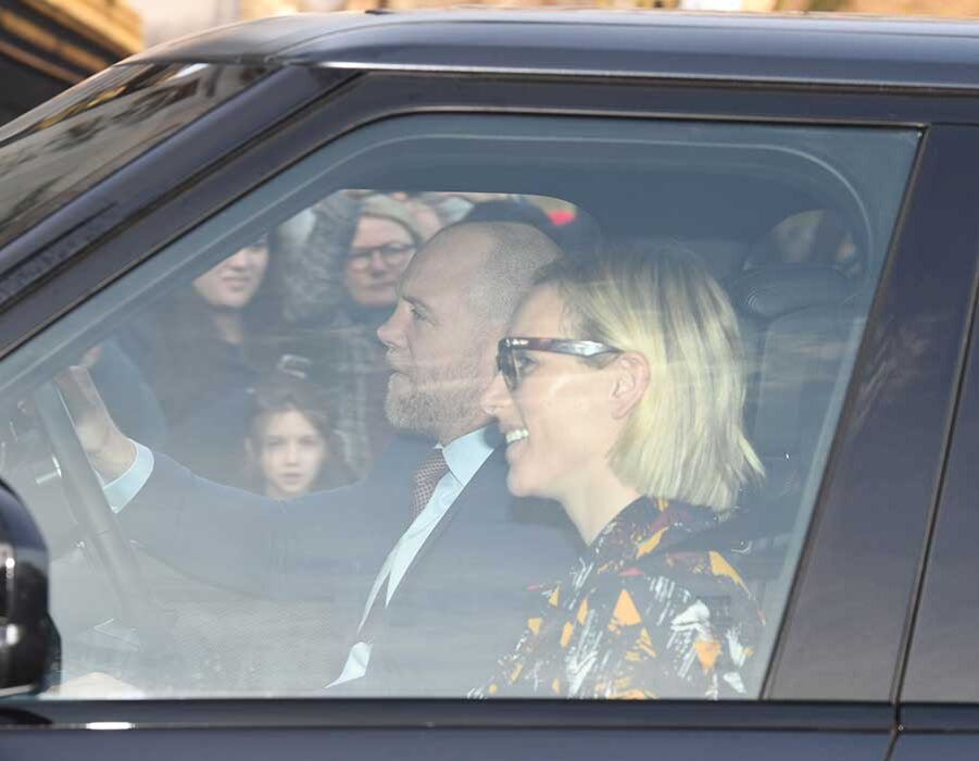 Королевская семья прибыла на рождественский обед к Елизавете II