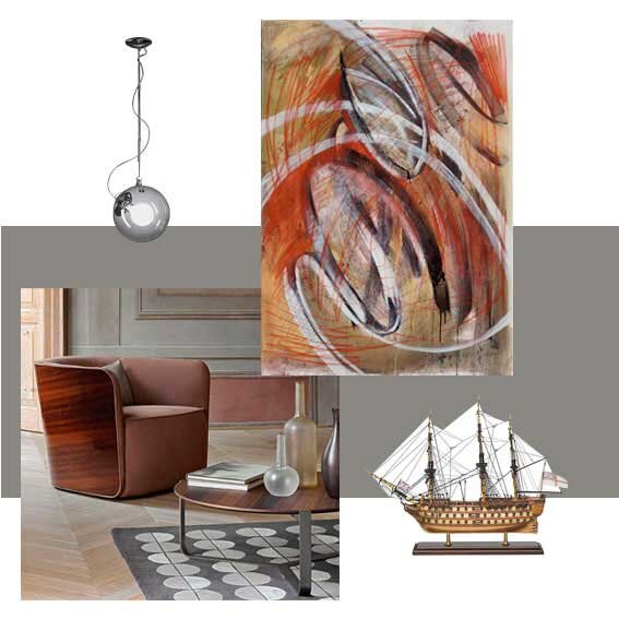 Идея интерьера с картиной "Impulse" Горбуновой М.