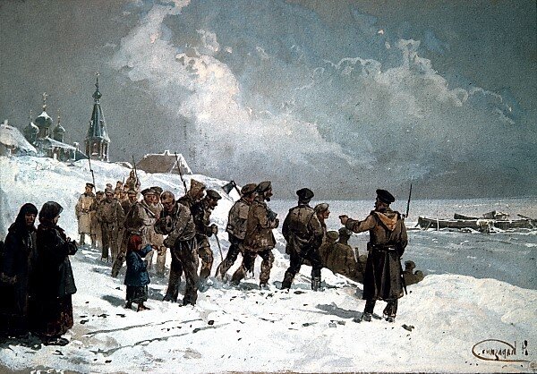 Н. Каразин. Иллюстрация к повести  Ф. Достоевского "Записки из Мёртвого дома"