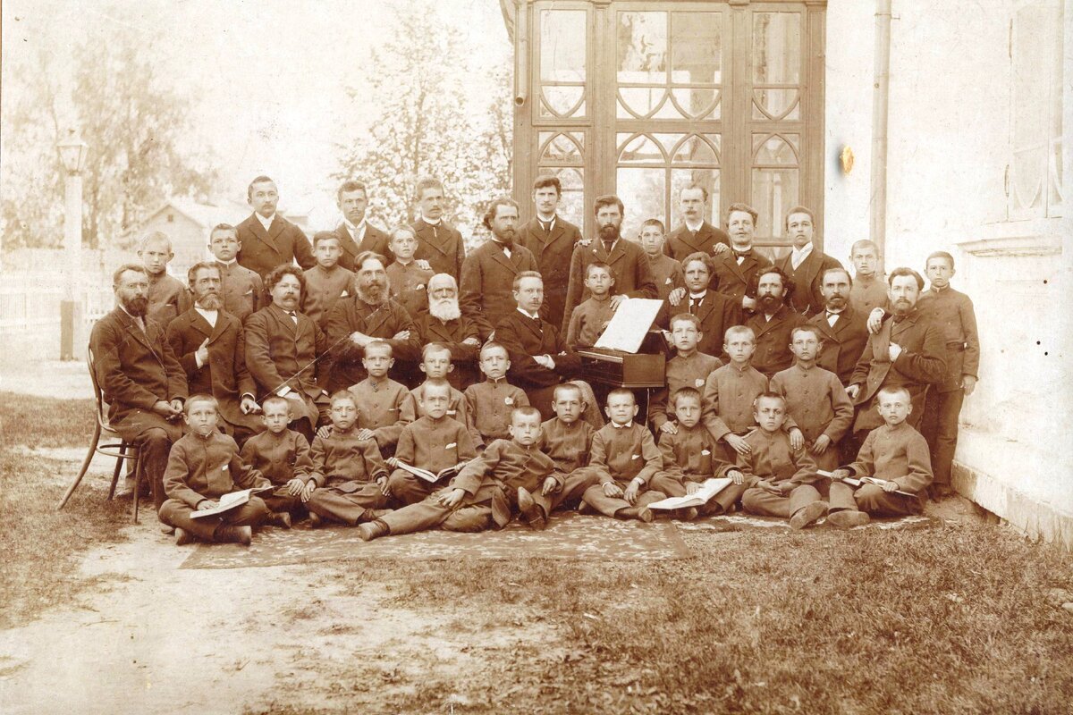 Церковный хор, село Гусь-Хрустальный, 1896 год.