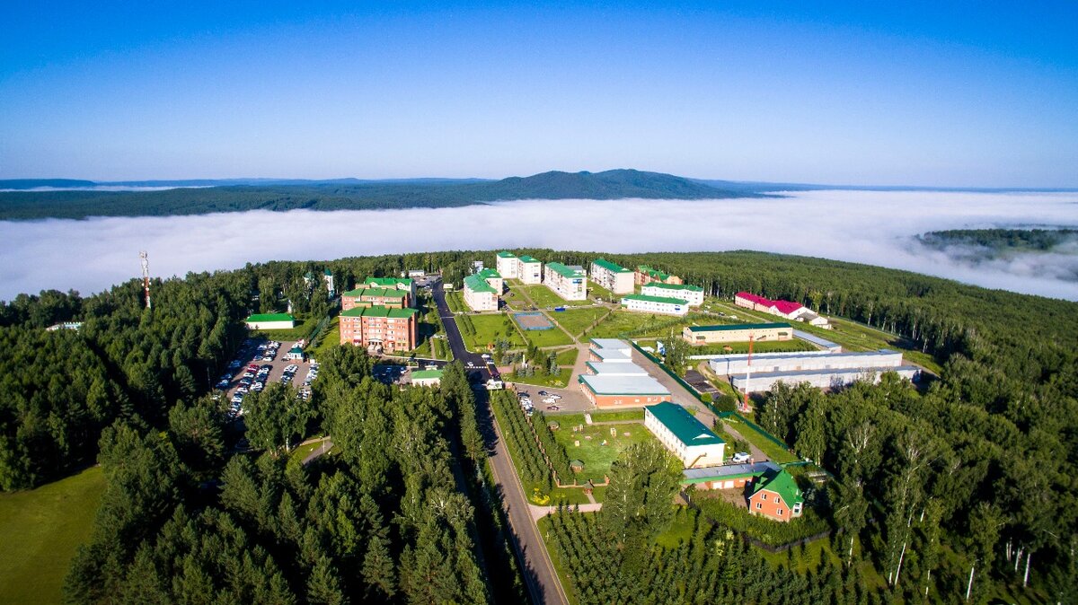 Утро в санатории "Янган-Тау". Республика Башкортостан. Фото из архива автора.