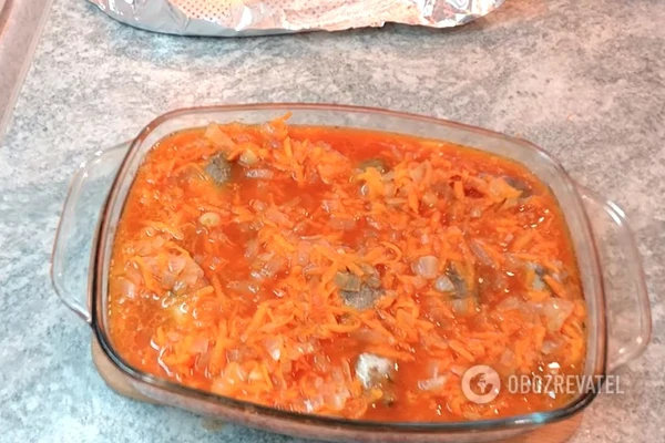 Рыба с овощами