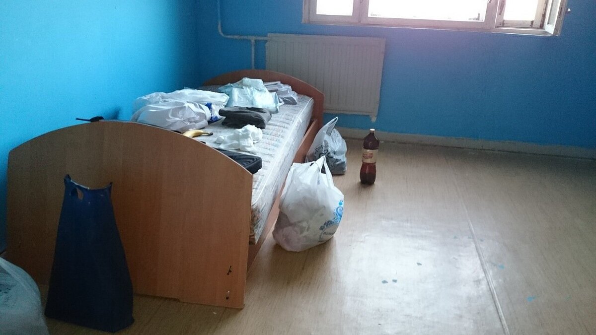 Моя комната в первые дни проживания в общаге, г. Санкт-Петербург, ул. Стойкости, 21