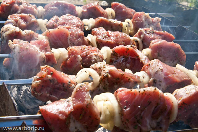 
Приготовить шашлык из свинины можно и на газовом гриле, в духовке и даже на сковороде, но с «живыми» углями не сравнится ничто.