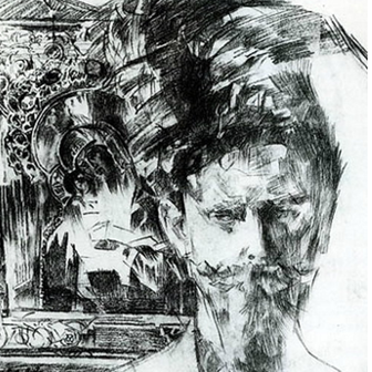 Портрет Ф.А. Усольцева. Автор:  М.А. Врубель.