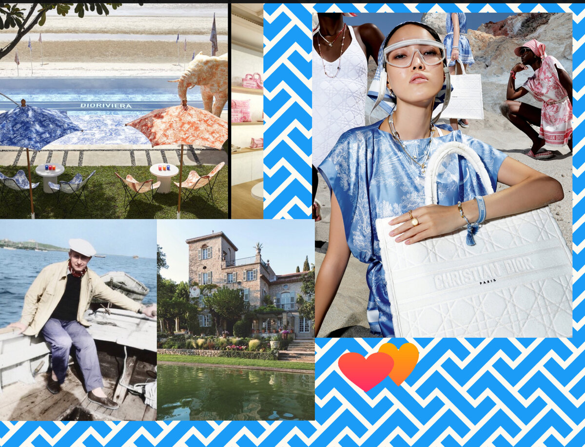 редкое архивное фото: Кристиан Диор уехал отдохнуть на Ривьеру и первый купленный им дом, новая коллекция Ривьера Диор 2022