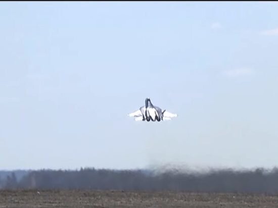     Су-57. Фото: Кадр из видео.