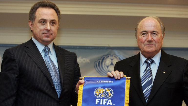    Виталий Мутко и Йозеф Блаттер.