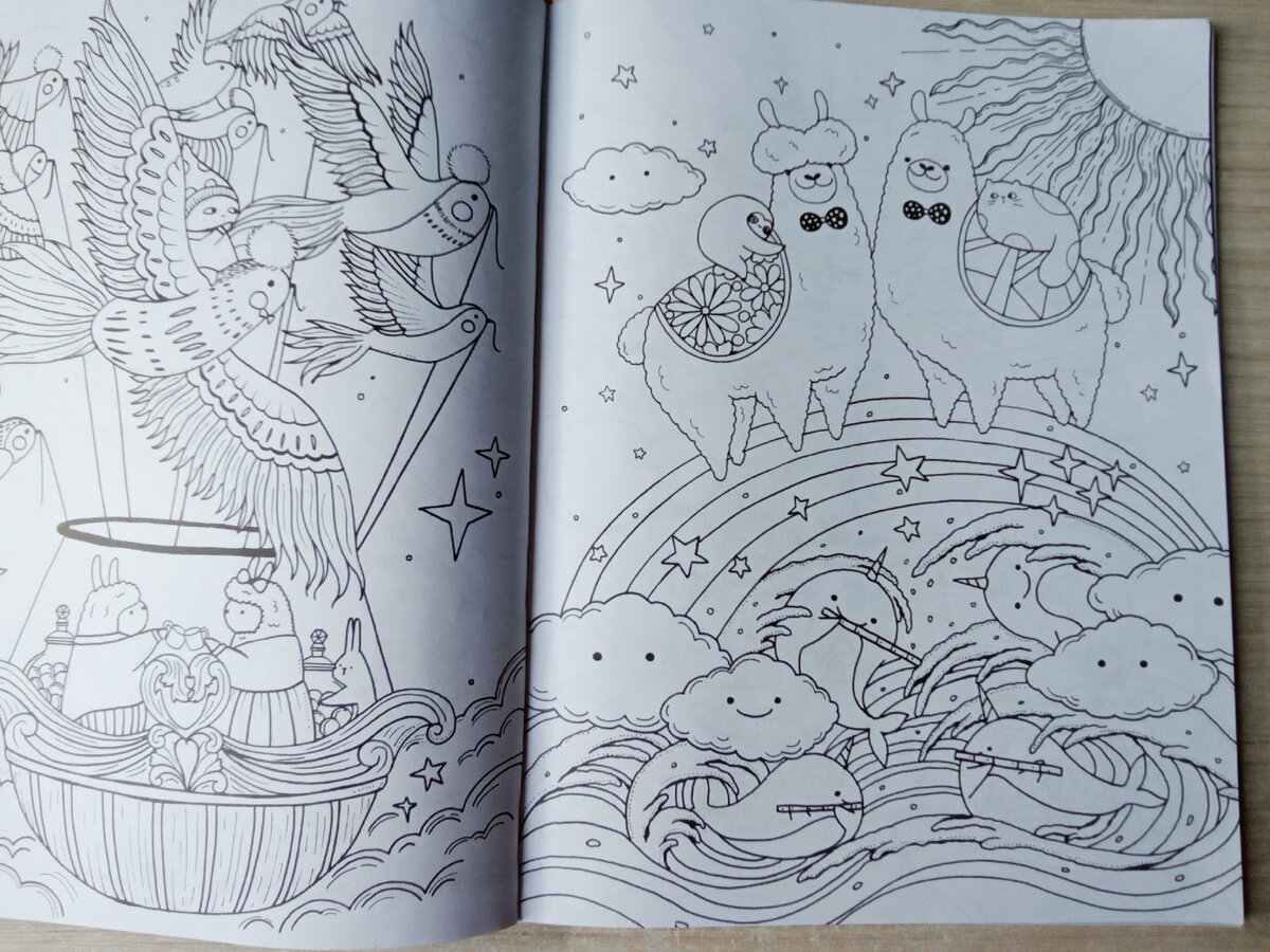 Да, да, рядом выглядывает иллюстрация, которую я планировала красить на свой же марафон. Я сделаю это. Уже делаю...

