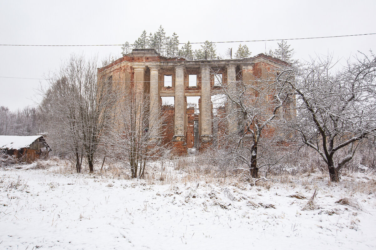 Усадьба Петровское-Алабино. Руины главного дома. Фото автора статьи (листайте галерею, ещё 3 фото)