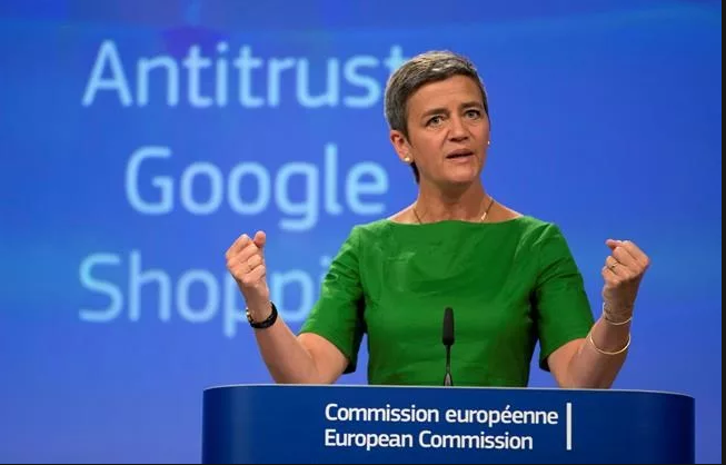 Еврокомиссар по вопросам конкуренции Маргарет Вестагер...