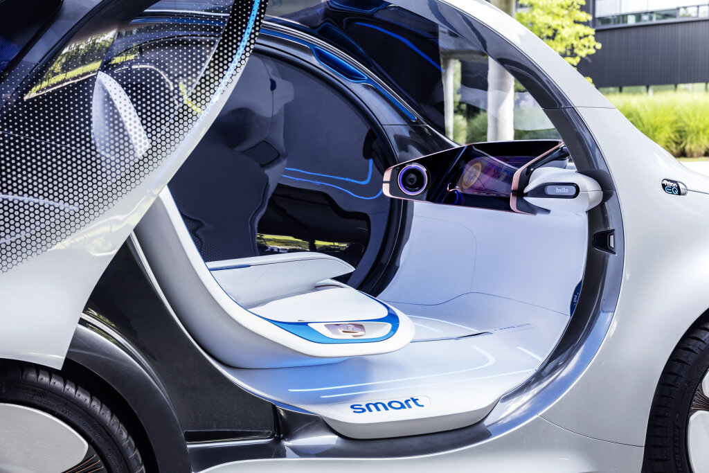 Smart Vision EQ Fortwo. Smart Vision EQ Fortwo Concept. Электромобиль Mercedes Smart Vision EQ Fortwo. Smart Fortwo концепт.