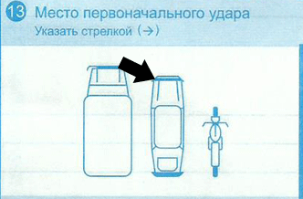 Удар в бампер легковой машины