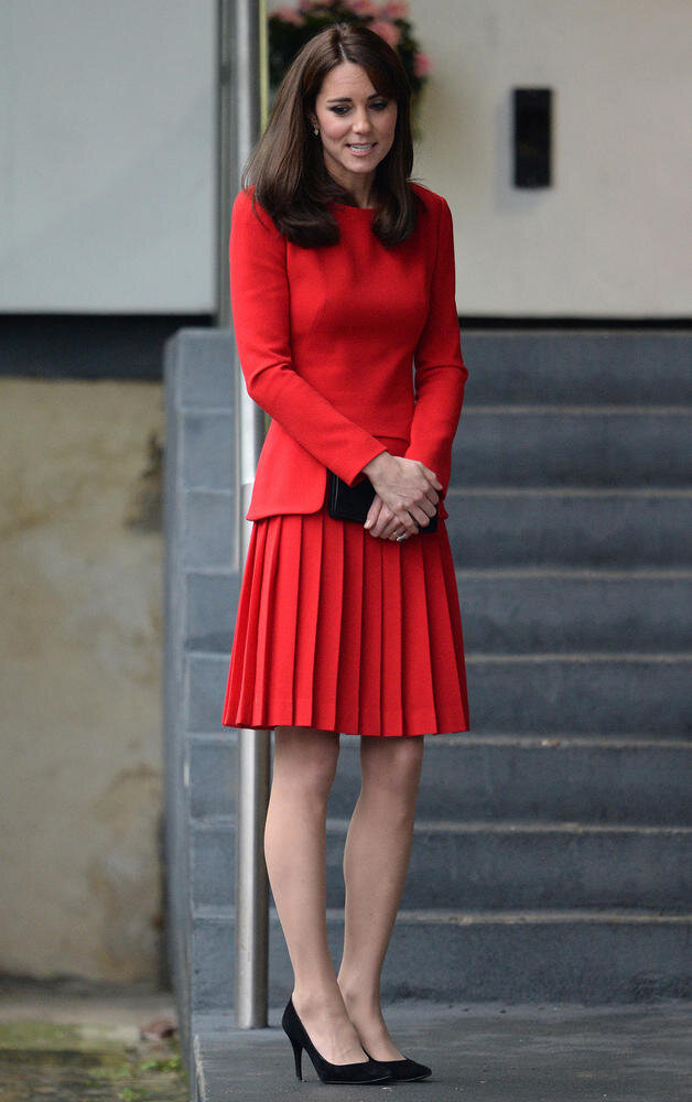 Красное платье кейт миддлтон