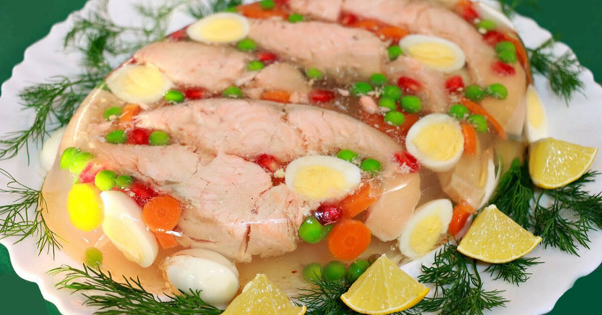 Заливное из рыбы для праздничного стола