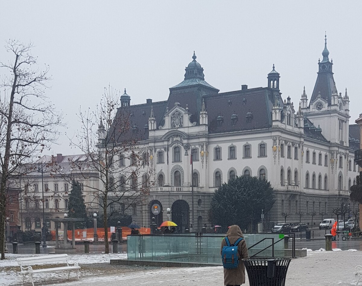 Здание национального университета в Любляне. Фото автора.