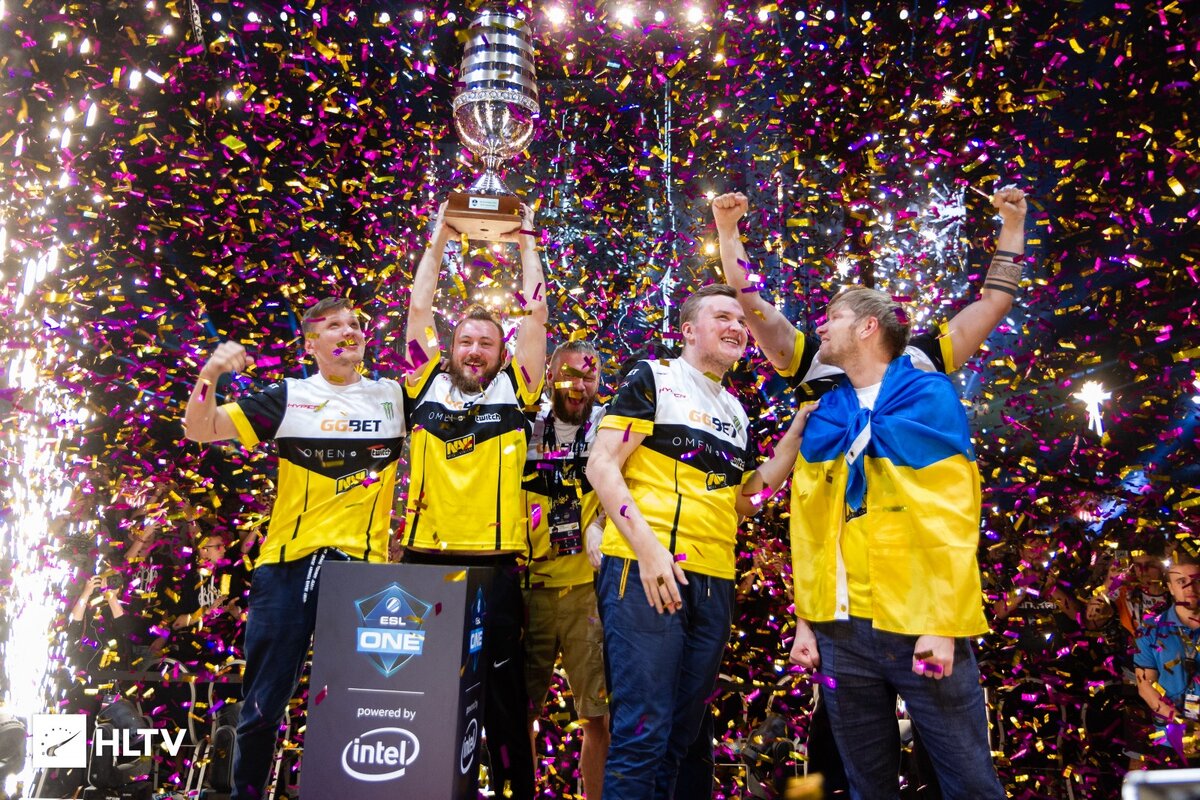 Команда "Natus Vincere" - Победители главного турнира по CS GO "ESL One Cologne"  2018г.