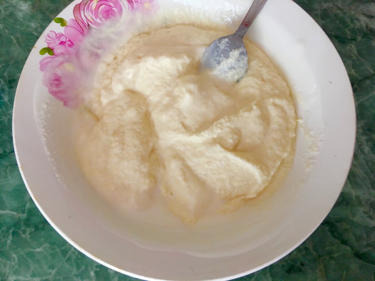 Манник с подливкой