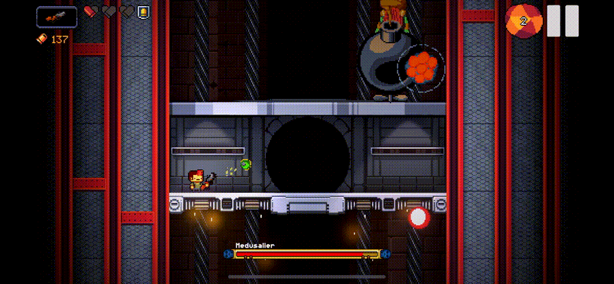 Геймплей мобильной игры Exit The Gungeon