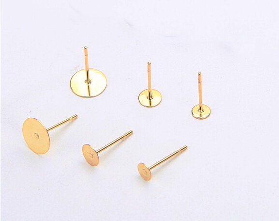 100 штук основ под серьги "гвоздики" по 78 рублей. Из неизвестного науке "ювелирного" сплава