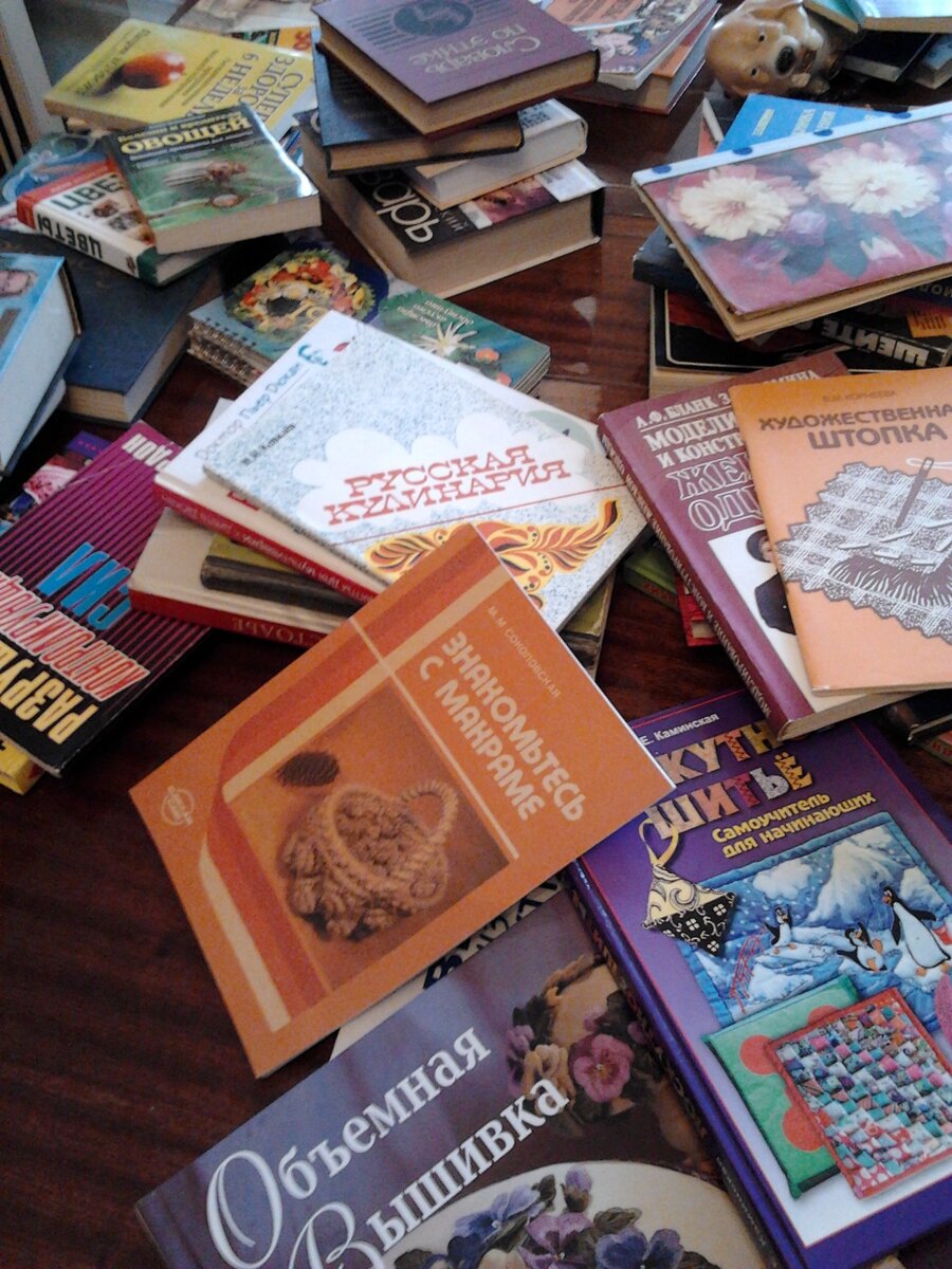 Огромное количество книг на разную тематику. Мое богатство.