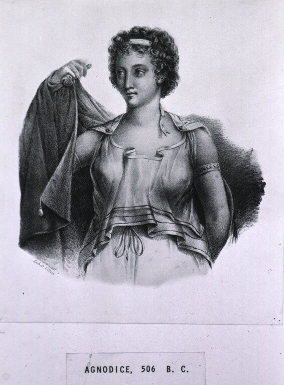 Агнодика, первая в истории женщина-врач. Открытые источники