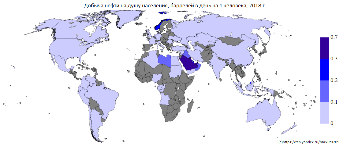 Какая страна добывает больше всего нефти