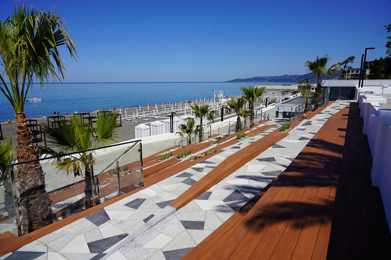 Первая очередь реконструкции новой набережной пляжа Ривьера