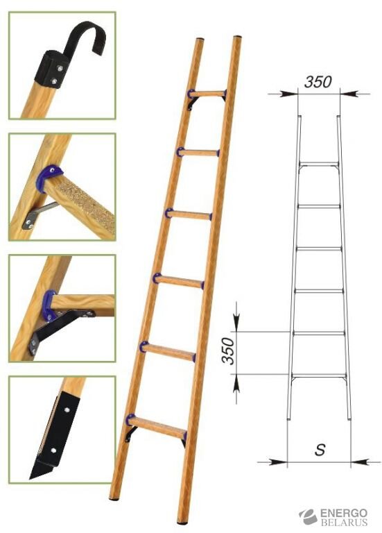 Приставная лестница из дерева своими руками: требования, расчет, изготовление и испытание